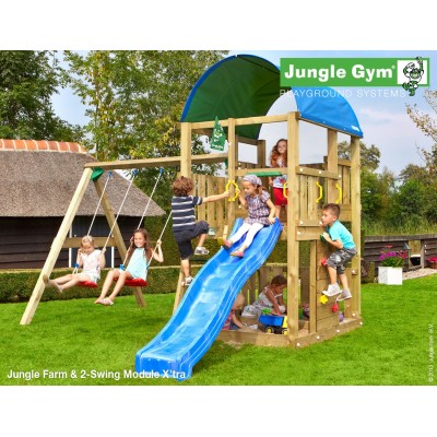 Jungle Gym Farm 2-Swing so šmýkačkou