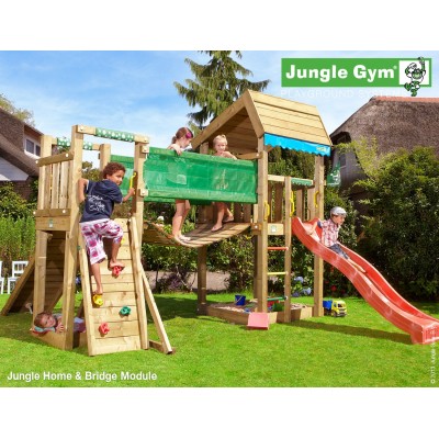 Jungle Gym Home Bridge so šmýkačkou