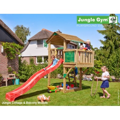 Jungle Gym Cottage Balcony so šmýkačkou