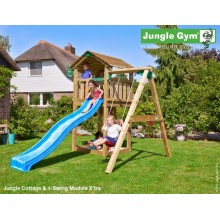 Jungle Gym Cottage 1-Swing so šmýkačkou